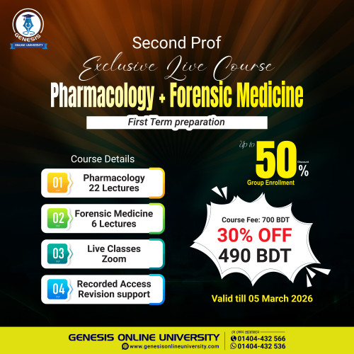 𝐏𝐡𝐚𝐫𝐦𝐚𝐜𝐨𝐥𝐨𝐠𝐲 + 𝐅𝐨𝐫𝐞𝐧𝐬𝐢𝐜 𝐌𝐞𝐝𝐢𝐜𝐢𝐧𝐞 𝐒𝐞𝐜𝐨𝐧𝐝 𝐏𝐫𝐨𝐟 𝐅𝐢𝐫𝐬𝐭 𝐓𝐞𝐫𝐦 𝐂𝐨𝐦𝐩𝐥𝐞𝐭𝐞 𝐏𝐫𝐞𝐩𝐚𝐫𝐚𝐭𝐢𝐨𝐧 𝐄𝐱𝐜𝐥𝐮𝐬𝐢𝐯𝐞 𝐋𝐢𝐯𝐞 𝐂𝐨𝐮𝐫𝐬𝐞