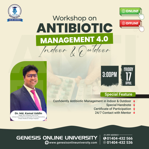 𝐖𝐎𝐑𝐊𝐒𝐇𝐎𝐏 𝐎𝐍 𝐀𝐍𝐓𝐈𝐁𝐈𝐎𝐓𝐈𝐂 𝐌𝐀𝐍𝐀𝐆𝐄𝐌𝐄𝐍𝐓 (𝐈𝐍𝐃𝐎𝐎𝐑 & 𝐎𝐔𝐓𝐃𝐎𝐎𝐑) 𝟒.𝟎