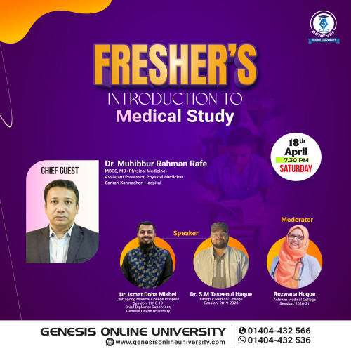 FRESHER’S Introduction to Medical Study